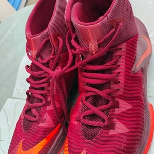 Nike Red and Orange Athletic Shoes